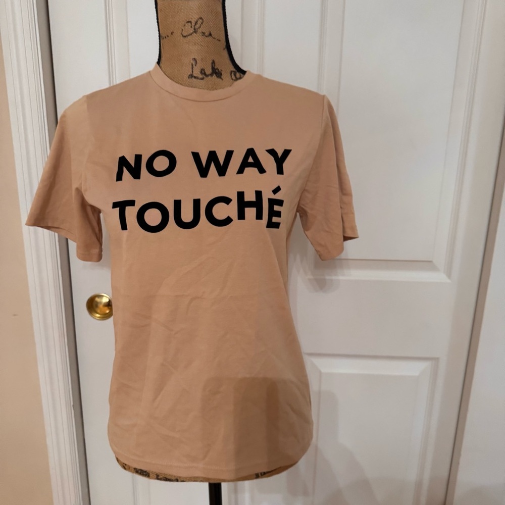 Tan Graphic Tee size S